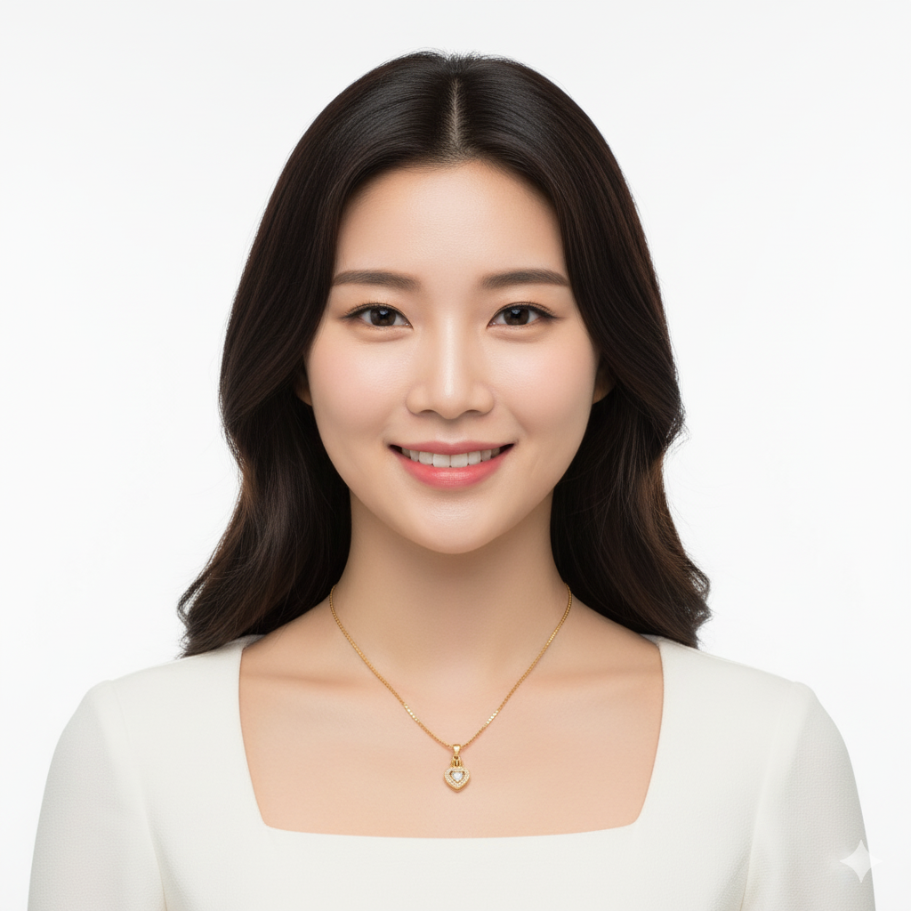 Timeless Gold Plated Heart Pendant Necklace | American Diamond Stones