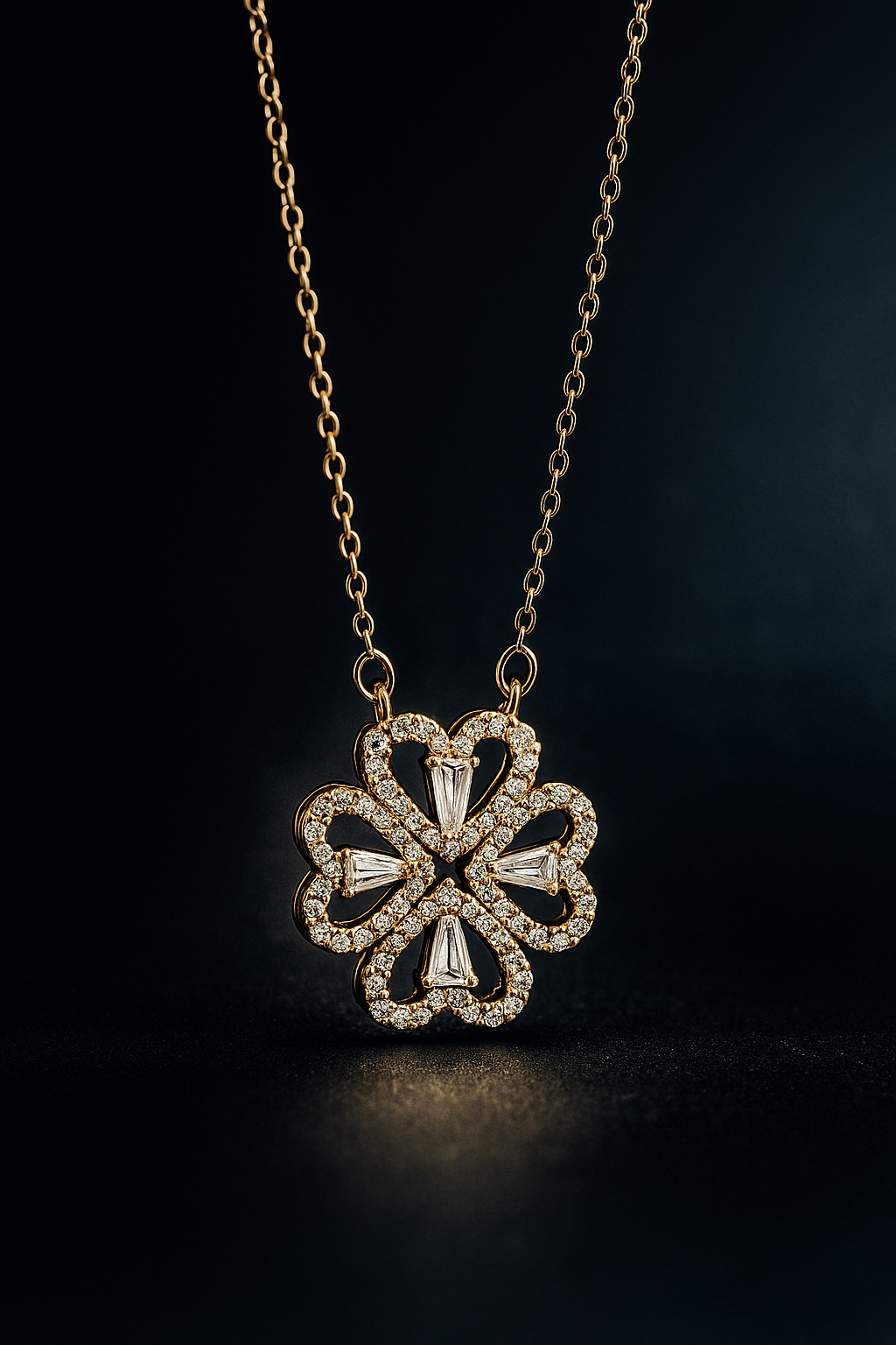 Rose Gold Plated Magnetic Heart Necklace | Stainless Steel Base
