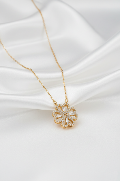 Rose Gold Plated Magnetic Heart Necklace | Stainless Steel Base