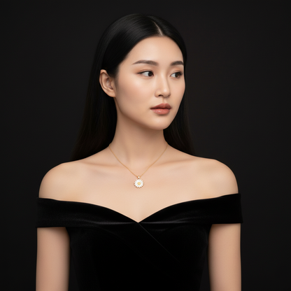 Twinkling 4-Piece Layered Gold Plated Necklace & Chain Set