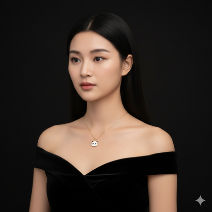 Twinkling 4-Piece Layered Gold Plated Necklace & Chain Set