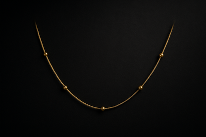 Anti-Tarnish Gold Plated Necklace for Women | Adjustable Chain